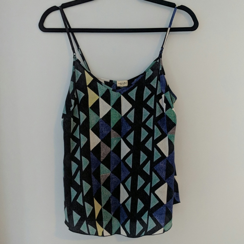 Wilfred silk artsy triange camisole